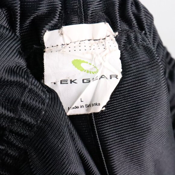 2pc Men's L/XL Tek Gear Zone Pro Black Mesh-Knit Gym Basketball Athletic Shorts - Picture 5 of 10